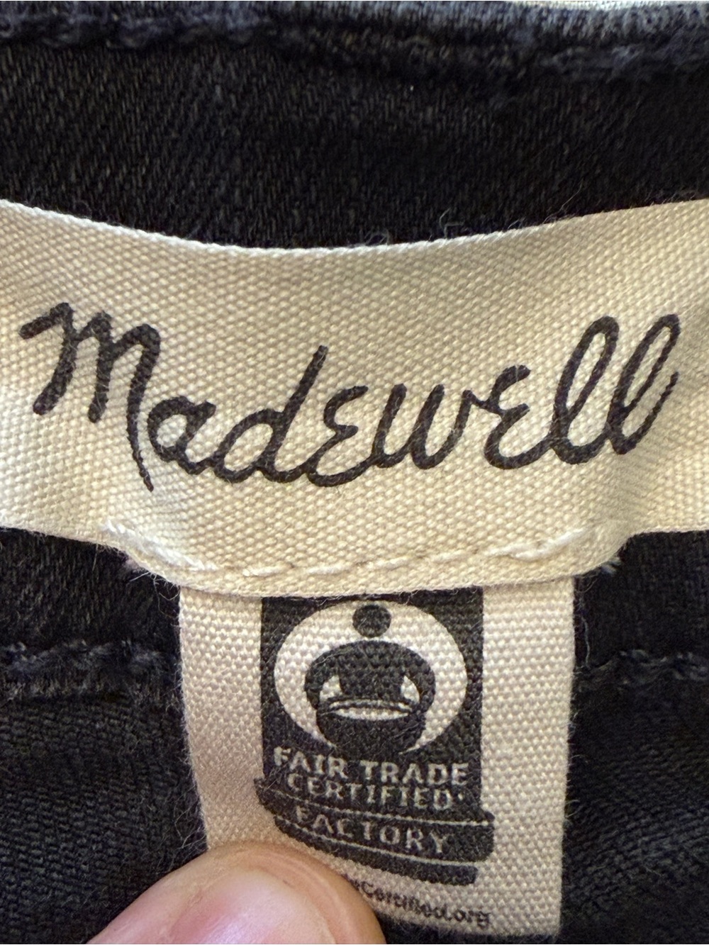 Madewell Kick Out Black Jeans Size 31 Mid Rise Kick Flare Stretch Denim Pants - Picture 3 of 8